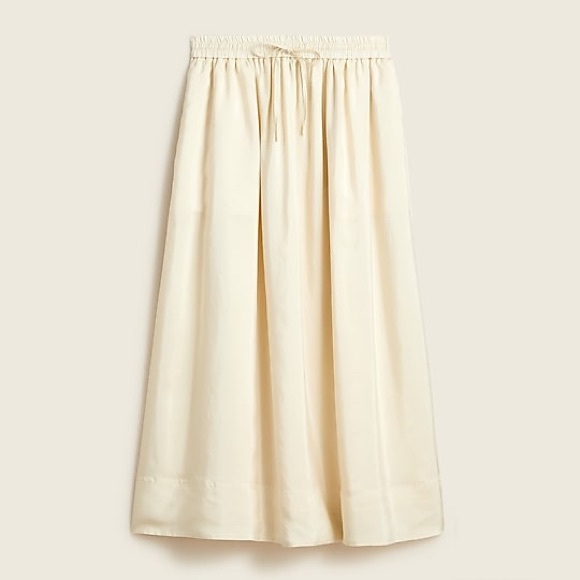 J. Crew Dresses & Skirts - J.Crew Pull-on silk midi skirt